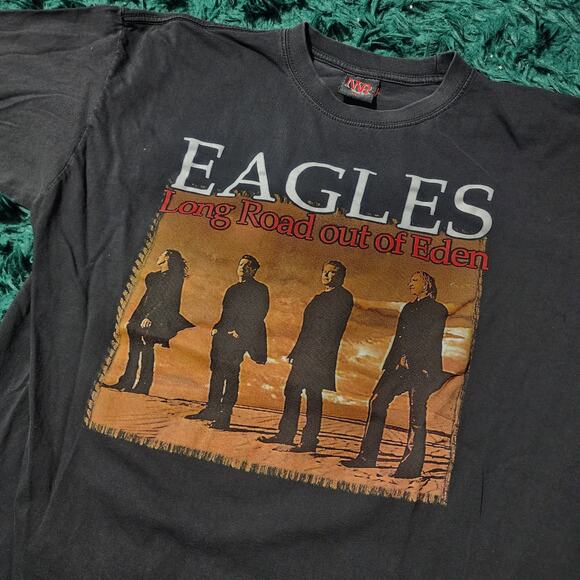 Vintage Eagles Long Road Out of Eden Tour Tee XL Classic Rock Shirt - Picture 2 of 4